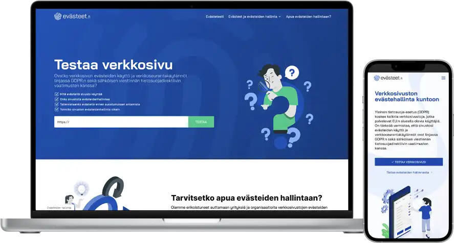 Pixelwork - Referenssi - Evästeet.fi (kotisivut)